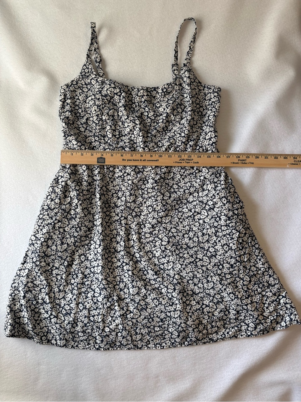 Old Navy Black and White Floral Mini Dress Women